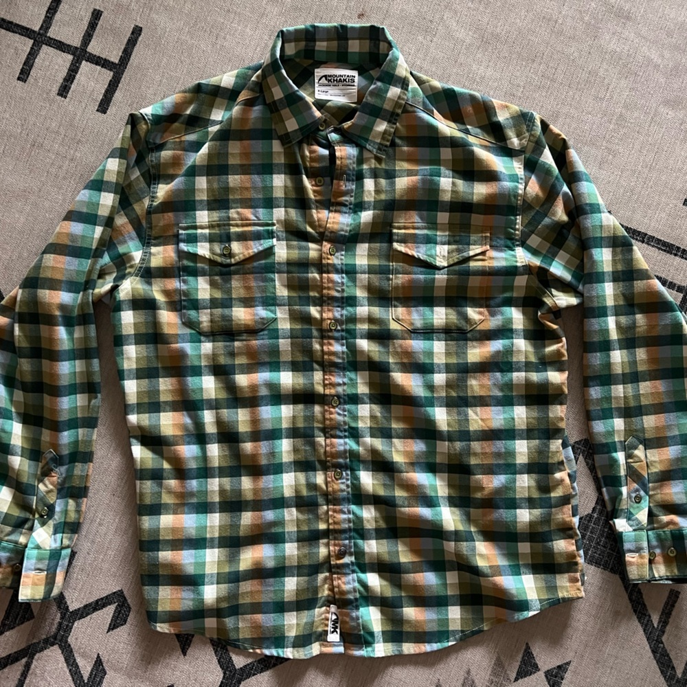 Mountain Khaki flannel